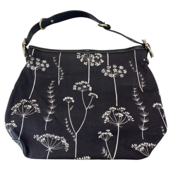Liz Claiborne Handbags - Liz Claiborne Floral Black and White Dandelion Women's Bag, NWOT